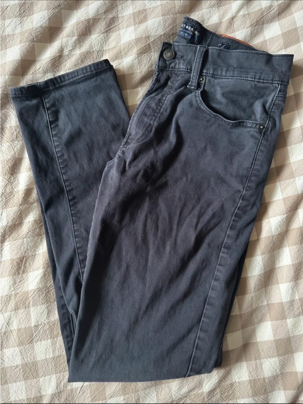 Lucky Brand Men’s Dark Gray Chinos 121 slim 29x32 dark dark blue